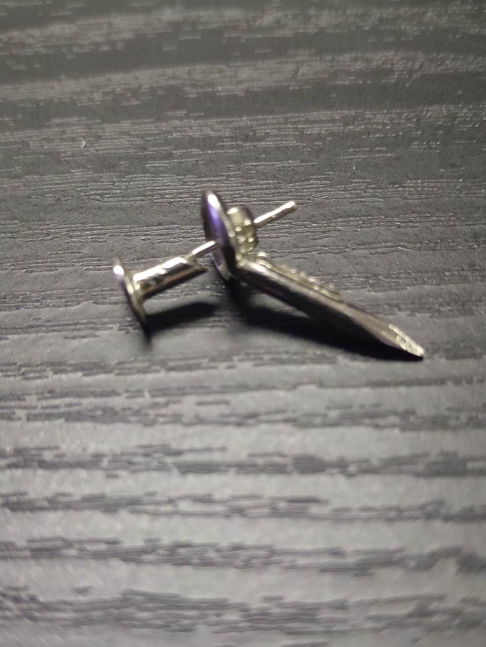 Jonette Jewelry Company Designer Novelty Nail Illusion Earring. Only One